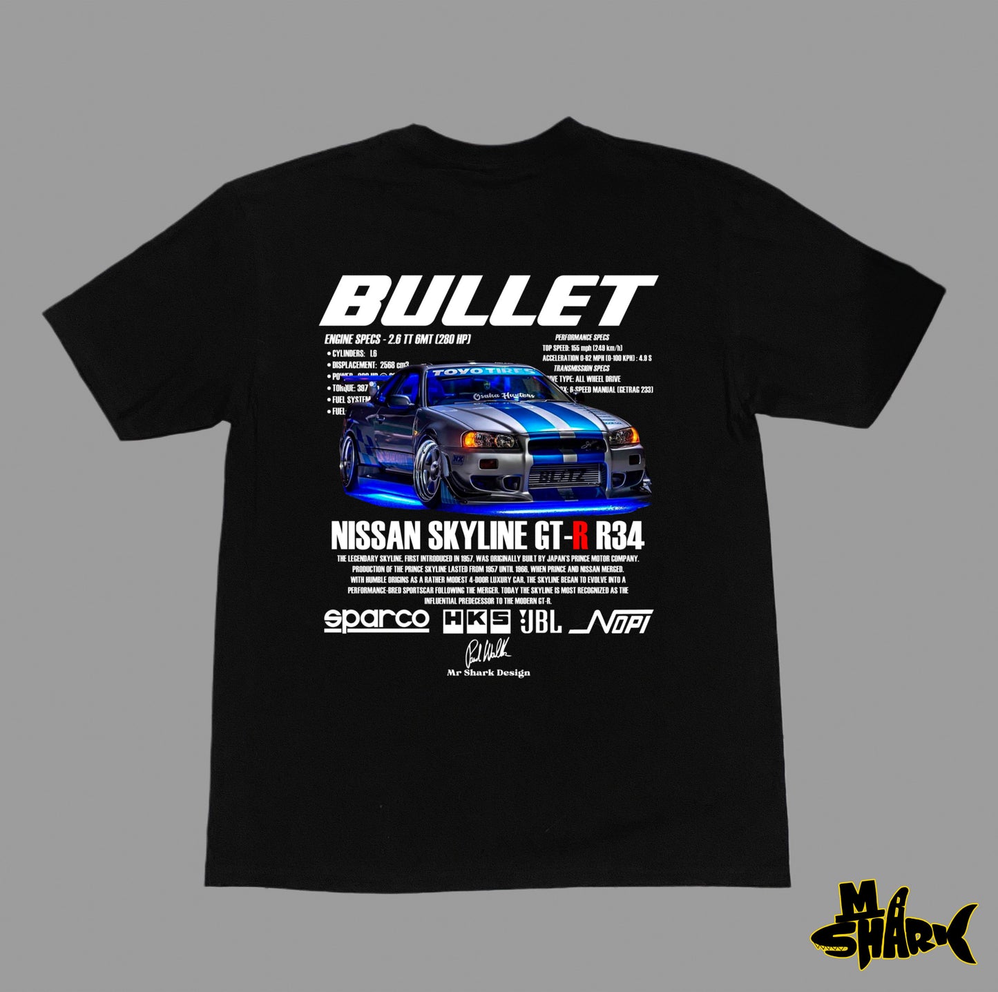 Playera Skyline Bullet