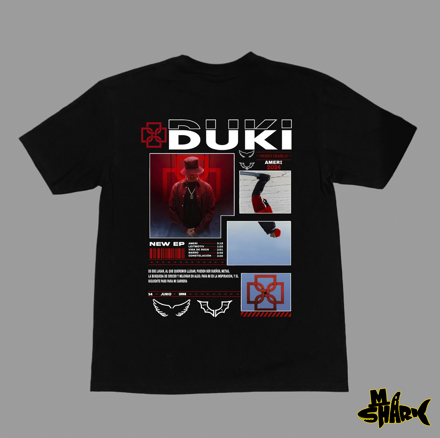Playera Duki Ameri Tour