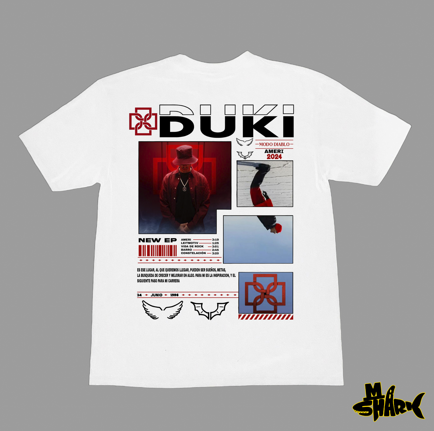 Playera Duki Ameri Tour